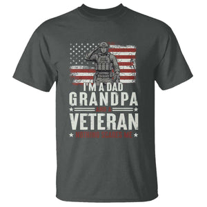 I'm A Dad Grandpa and Veteran Nothing Scares Me T Shirt Funny Veteran Dad Grandpa Humor