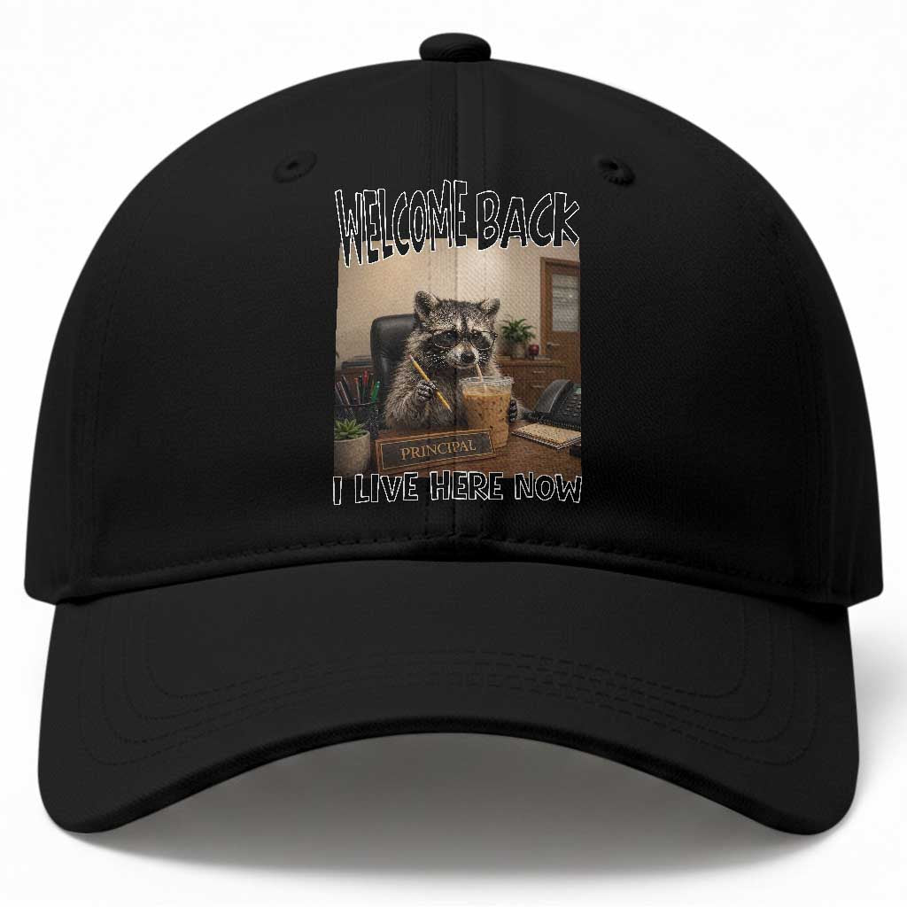 Funny Raccoon School Principal Baseball Cap Welcom Back To School TS14 Print Your Wear