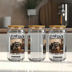 Funny Raccoon School Principal Glass Can Welcom Back To School TS14 Print Your Wear