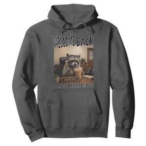 Funny Raccoon School Principal Hoodie Welcom Back To School TS14 Dark Heather Print Your Wear