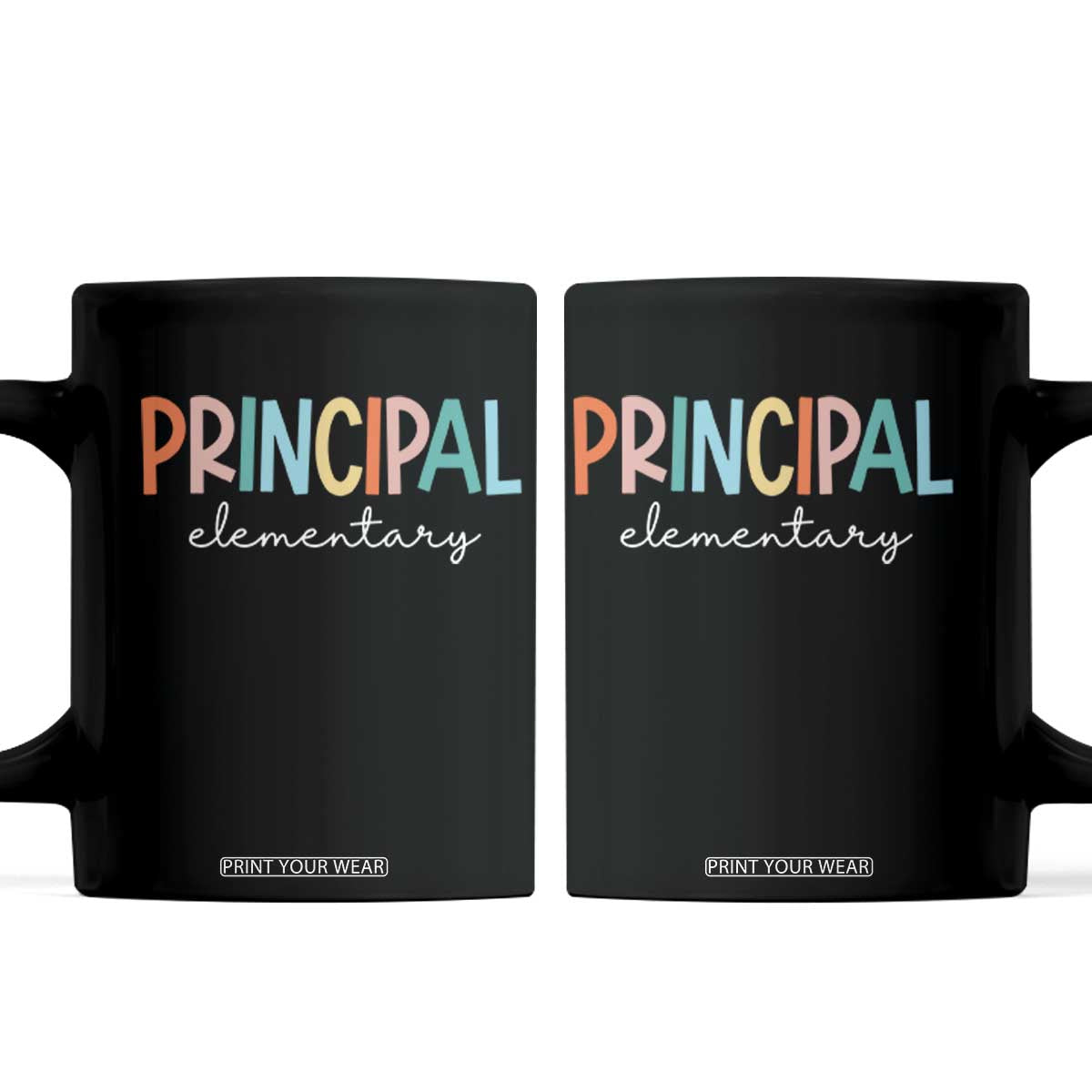 Boho Retro Vintage Elementary Principal Back to School Coffee Mug TS14 Black Print Your Wear