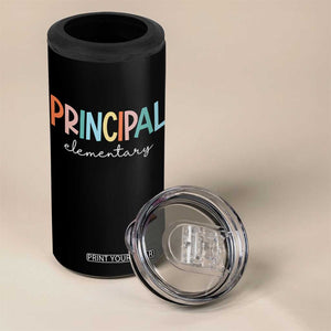 Boho Retro Vintage Elementary Principal Back to School 4 in 1 Can Cooler Tumbler TS14 Print Your Wear
