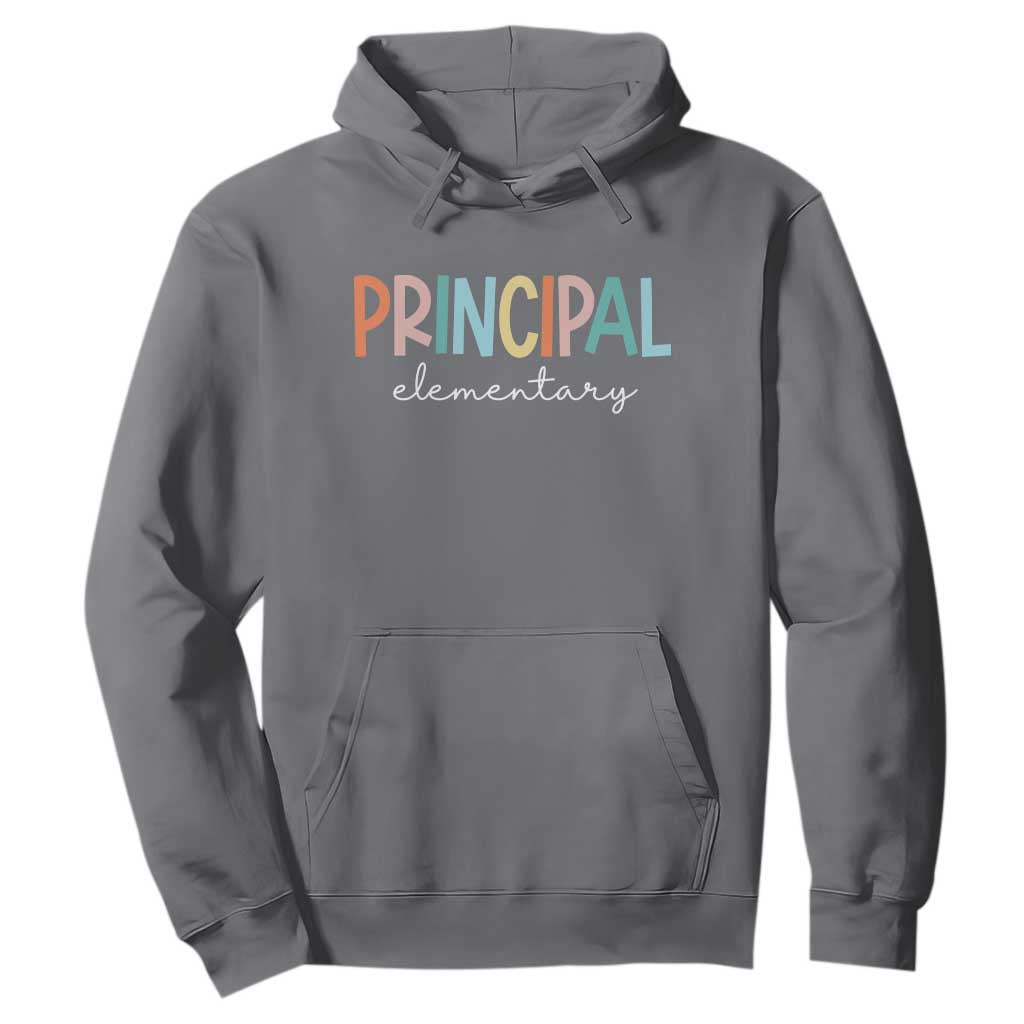 Boho Retro Vintage Elementary Principal Back to School Hoodie TS14 Charcoal Print Your Wear
