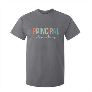 Boho Retro Vintage Elementary Principal Back to School T Shirt For Kid TS14 Charcoal Print Your Wear