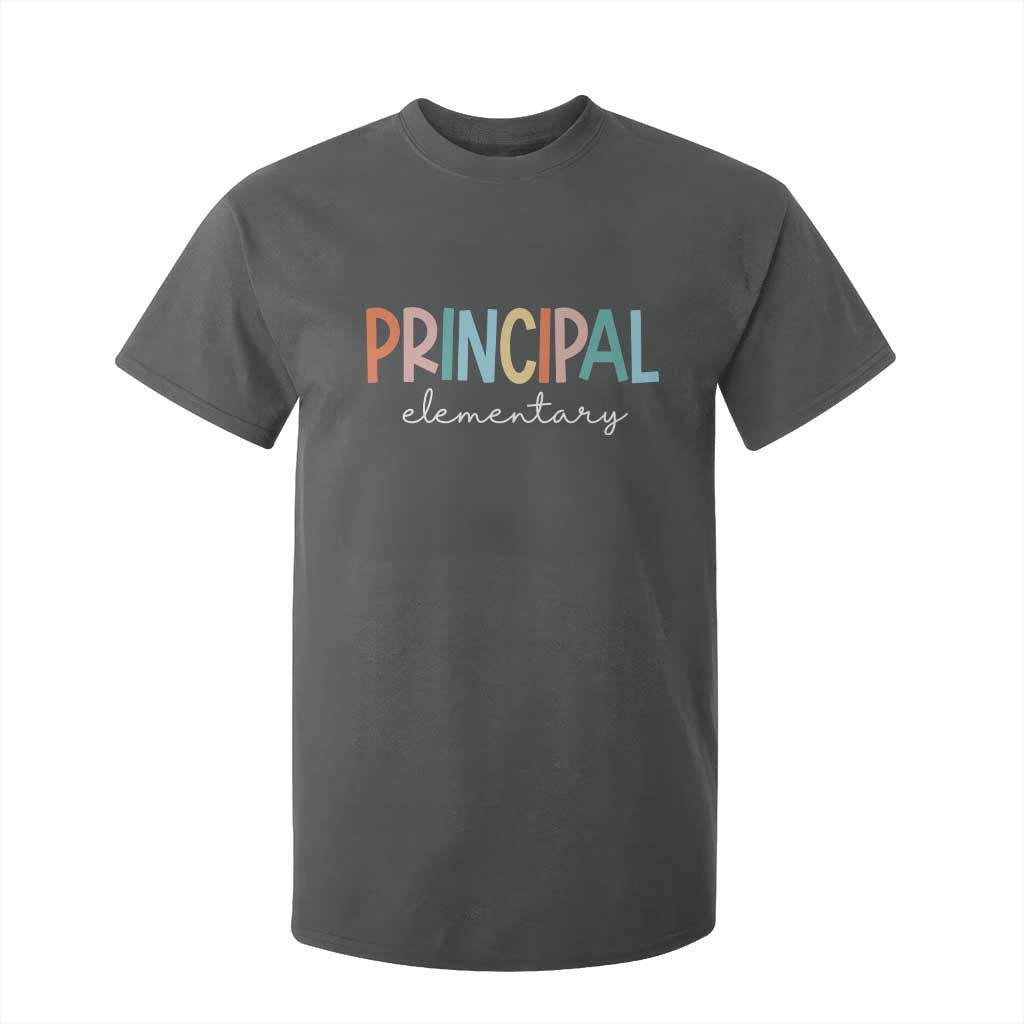 Boho Retro Vintage Elementary Principal Back to School T Shirt For Kid TS14 Dark Heather Print Your Wear