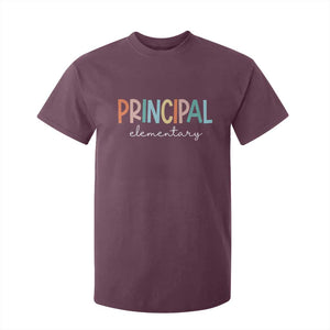 Boho Retro Vintage Elementary Principal Back to School T Shirt For Kid TS14 Maroon Print Your Wear