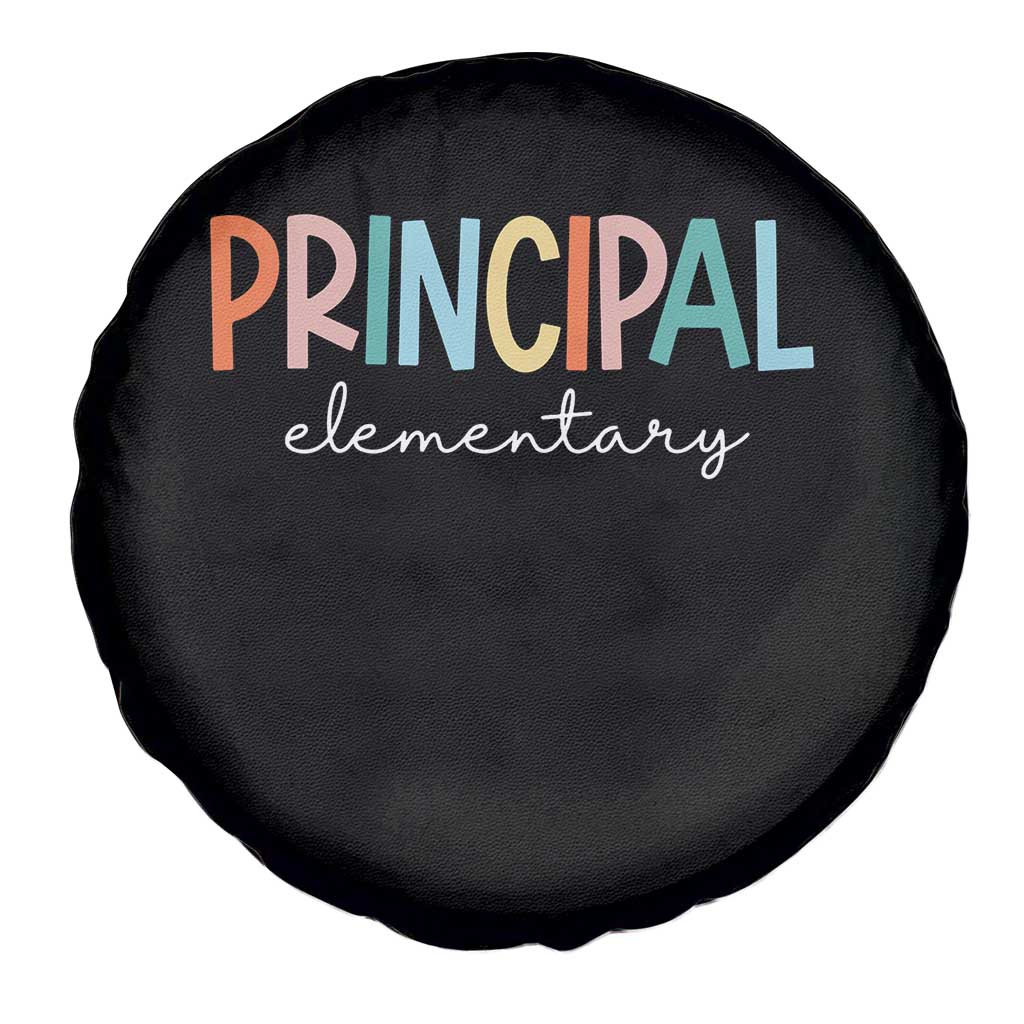 Boho Retro Vintage Elementary Principal Back to School Spare Tire Cover TS14 Print Your Wear