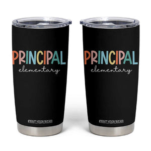 Boho Retro Vintage Elementary Principal Back to School Tumbler Cup TS14 Black Print Your Wear