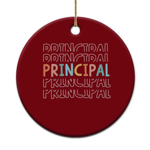 Boho Retro Vintage Principal Back to School Ceramic Ornament TS14 1pc Red Print Your Wear