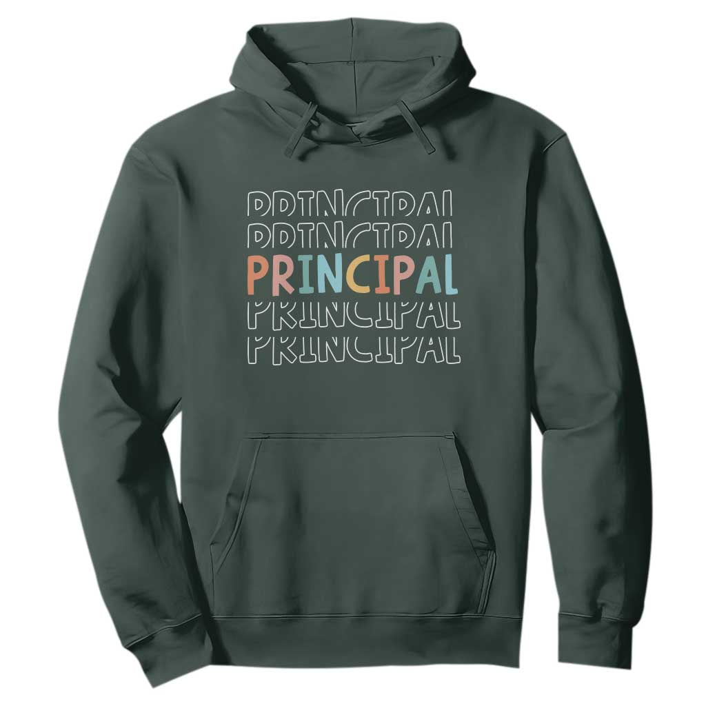 Boho Retro Vintage Principal Back to School Hoodie TS14 Dark Forest Green Print Your Wear