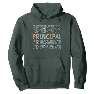 Boho Retro Vintage Principal Back to School Hoodie TS14 Dark Forest Green Print Your Wear
