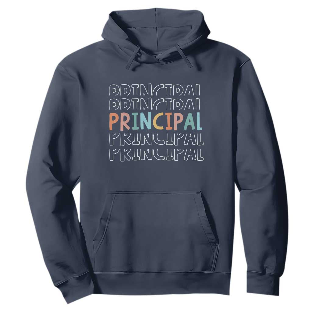 Boho Retro Vintage Principal Back to School Hoodie TS14 Navy Print Your Wear