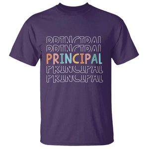 Boho Retro Vintage Principal Back to School T Shirt TS14 Purple Print Your Wear