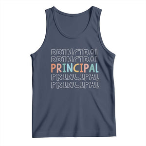 Boho Retro Vintage Principal Back to School Tank Top TS14 Navy Print Your Wear