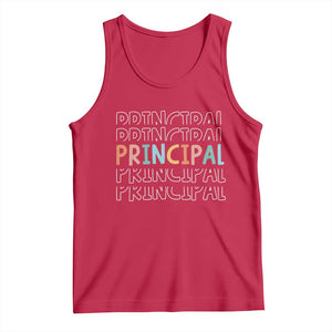 Boho Retro Vintage Principal Back to School Tank Top TS14 Red Print Your Wear