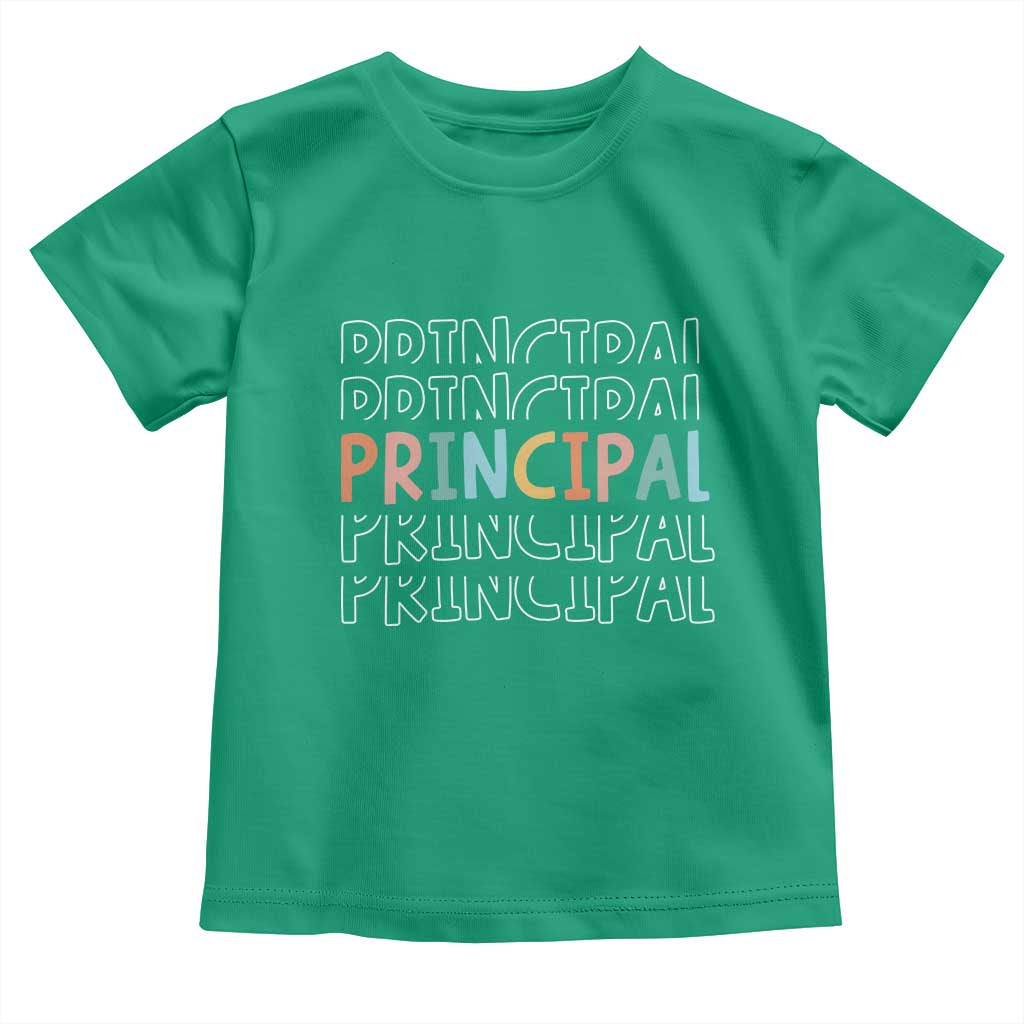 Boho Retro Vintage Principal Back to School Toddler T Shirt TS14 Irish Green Print Your Wear