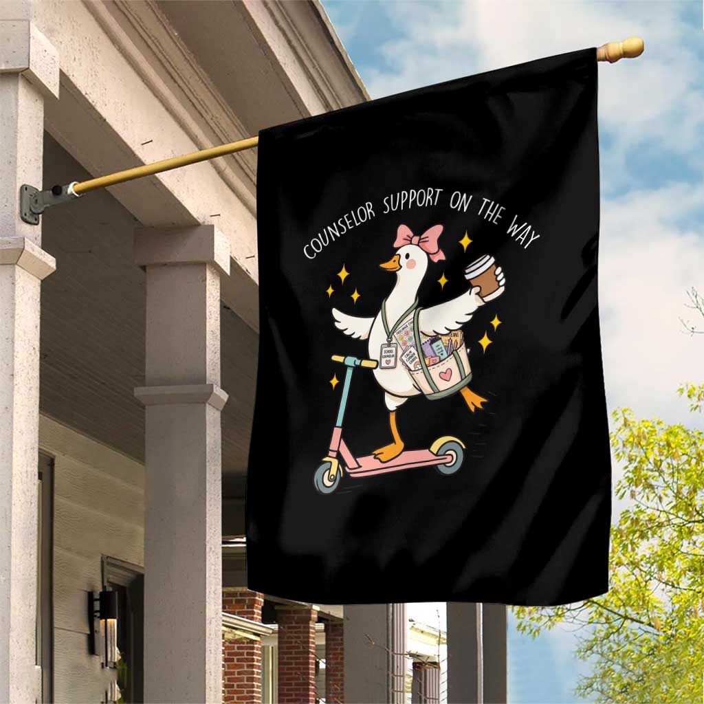 Counselor Support On The Way Garden Flag Silly Goose School Counselor TS14 Print Your Wear