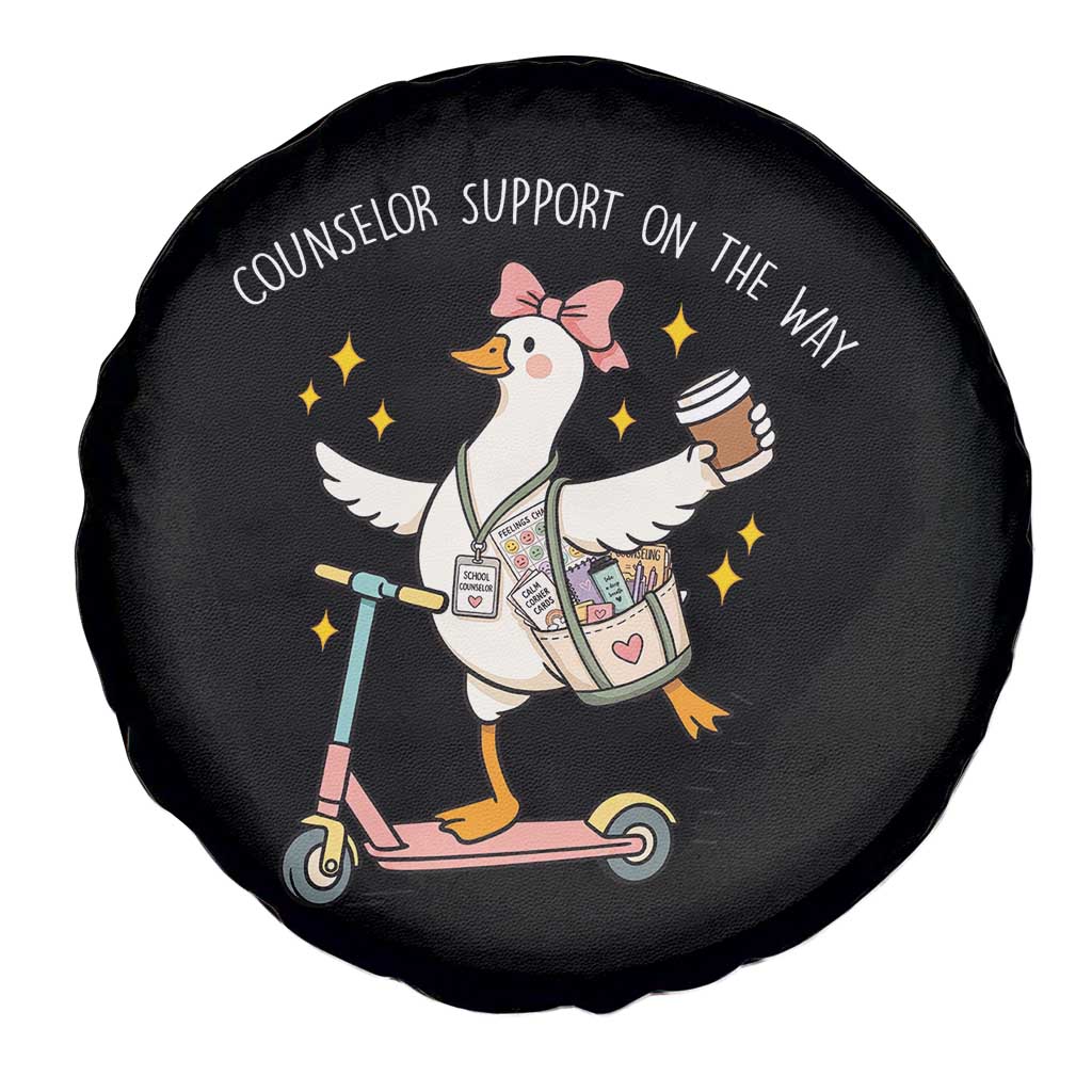 Counselor Support On The Way Spare Tire Cover Silly Goose School Counselor TS14 Print Your Wear