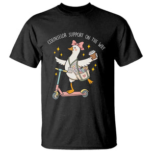 Counselor Support On The Way T Shirt Silly Goose School Counselor TS14 Black Print Your Wear