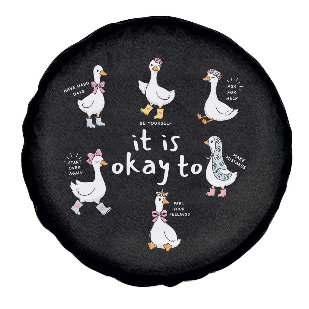 Silly Goose It is Okay to Mental Health Spare Tire Cover Counselor Special Education TS14 Print Your Wear