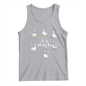 Silly Goose It is Okay to Mental Health Tank Top Counselor Special Education TS14 Athletic Heather Print Your Wear