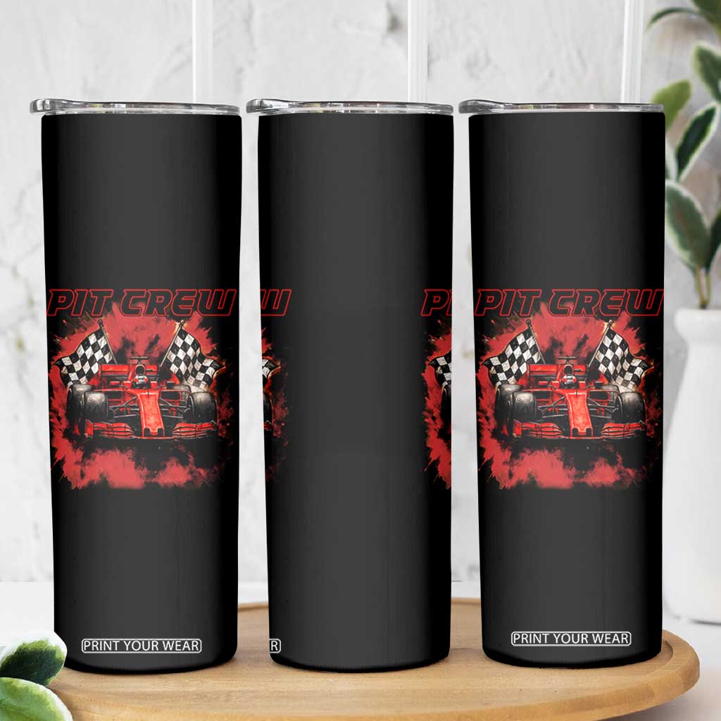 Racing Car Checkered Flag Skinny Tumbler Pit Crew Race Car TS14 Print Your Wear