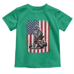 Patriotic Racing Car American Flag Race Toddler T Shirt TS14 Irish Green Print Your Wear