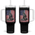 Patriotic Racing Car American Flag Race Tumbler With Handle TS14 One Size: 40 oz Black Print Your Wear
