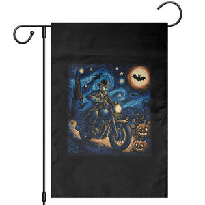 Dirt Bike Garden Flag Van Gogh Starry Night Halloween Biker TS14 Black Print Your Wear