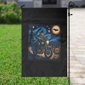 Dirt Bike Garden Flag Van Gogh Starry Night Halloween Biker TS14 Print Your Wear