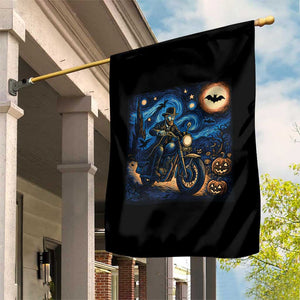 Dirt Bike Garden Flag Van Gogh Starry Night Halloween Biker TS14 Print Your Wear