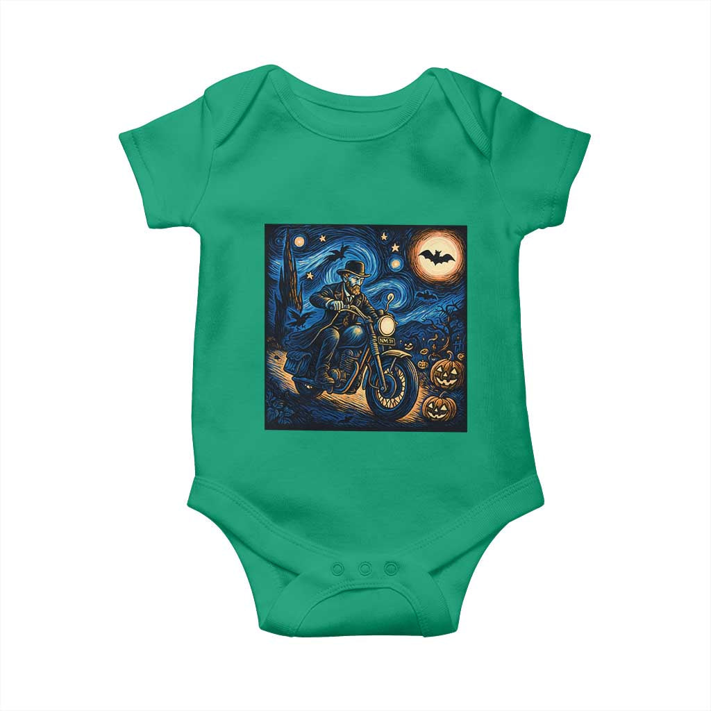Dirt Bike Baby Onesie Van Gogh Starry Night Halloween Biker TS14 Irish Green Print Your Wear