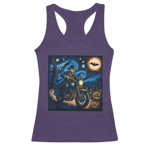 Dirt Bike Racerback Tank Top Van Gogh Starry Night Halloween Biker TS14 Purple Print Your Wear
