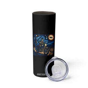 Dirt Bike Skinny Tumbler Van Gogh Starry Night Halloween Biker TS14 Print Your Wear