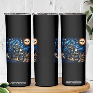 Dirt Bike Skinny Tumbler Van Gogh Starry Night Halloween Biker TS14 Print Your Wear