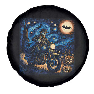 Dirt Bike Spare Tire Cover Van Gogh Starry Night Halloween Biker TS14 Print Your Wear