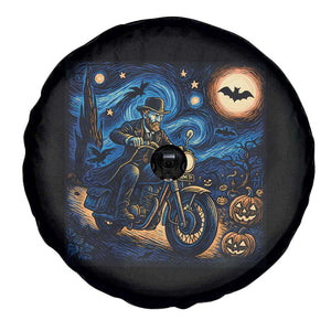 Dirt Bike Spare Tire Cover Van Gogh Starry Night Halloween Biker TS14 Print Your Wear