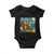 Dirt Bike Motocross Baby Onesie Jesus Santa Christmas Starry Night TS14 Black Print Your Wear