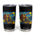 Dirt Bike Motocross Tumbler Cup Jesus Santa Christmas Starry Night TS14 Black Print Your Wear