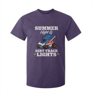 Sprint Car Racing T Shirt For Kid Summer Nights And Dirt Track Lights TS14 Purple Print Your Wear