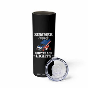 Sprint Car Racing Skinny Tumbler Summer Nights And Dirt Track Lights TS14 Print Your Wear