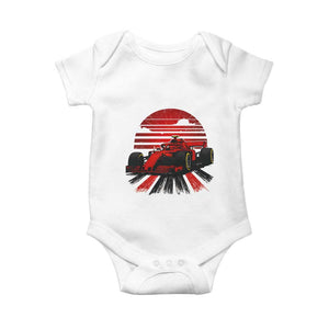 Racing Car Red Speed Motorsport Baby Onesie TS14 White Print Your Wear