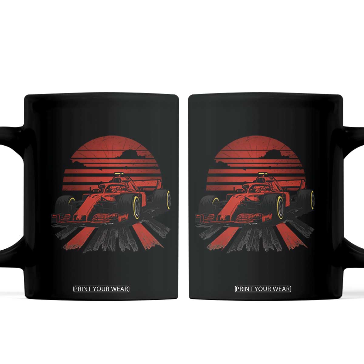 Racing Car Red Speed Motorsport Coffee Mug TS14 Black Print Your Wear