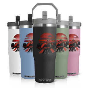 Racing Car Red Speed Motorsport Flip Straw Tumbler TS14 Print Your Wear