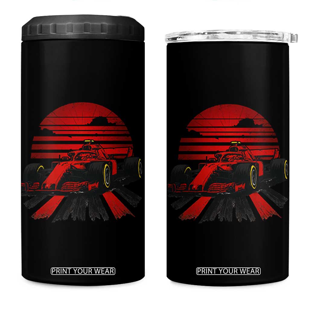 Racing Car Red Speed Motorsport 4 in 1 Can Cooler Tumbler TS14 One Size: 16 oz Black Print Your Wear