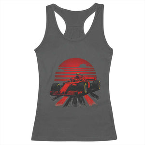 Racing Car Red Speed Motorsport Racerback Tank Top TS14 Dark Heather Print Your Wear