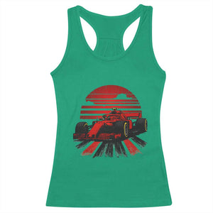 Racing Car Red Speed Motorsport Racerback Tank Top TS14 Irish Green Print Your Wear