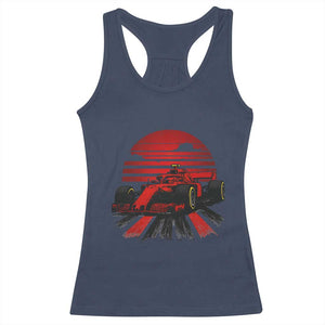 Racing Car Red Speed Motorsport Racerback Tank Top TS14 Navy Print Your Wear