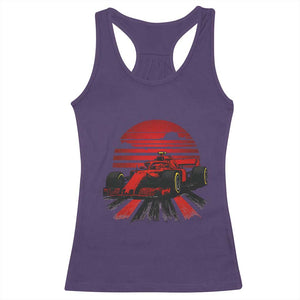 Racing Car Red Speed Motorsport Racerback Tank Top TS14 Purple Print Your Wear