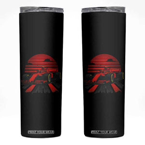 Racing Car Red Speed Motorsport Skinny Tumbler TS14 Black Print Your Wear